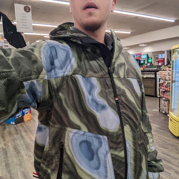 Moncler rain jacket medium unisex Peyrus Printed Technical Jacket - Picture 4 of 7